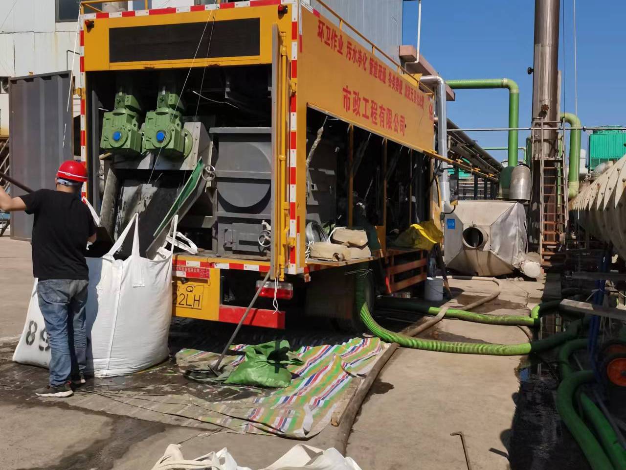 宜春淤泥压干处理